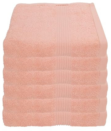 Julie Julsen 6er Pack Handtuch 29 Farben erhältlich weich und saugstark 500gsm Öko Tex 50 x 100 cm Pastell Rosa B-Ware