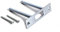 TUFF STRIKE Door Reinforcement | Deadbolt Strike Plate Reinforcer | Anti Kick Door | Two Post Strike Plate | | Satin Nickel