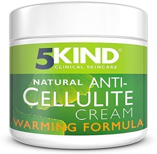 Professionelle Cellulite- und Straffungscreme von 5Kind, innovative, wärmende, natürliche Cellulite-Creme, großer Behälter, tolles Preis-Leistungs-Verhältnis. 400Ml