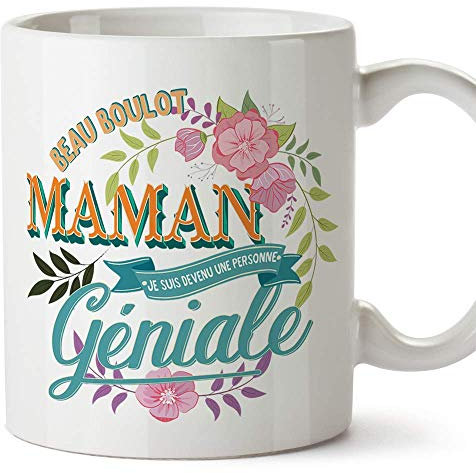 Mugffins Tasse/Mug pour Maman – Beau Boulot Maman (modèle 1) – Idée Cadeau Fête des Mères/Anniversaire Originale