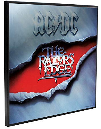 Nemesis Now ACDC The Razors Edge Crystal Clear Bild, 32 cm, MDF und Harz, Schwarz