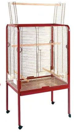 Suinga Grande Cage à Oiseaux sur Pied, volière, Perroquet, canari, Perruche, cacatoès, Ara, 85x54x150 cm