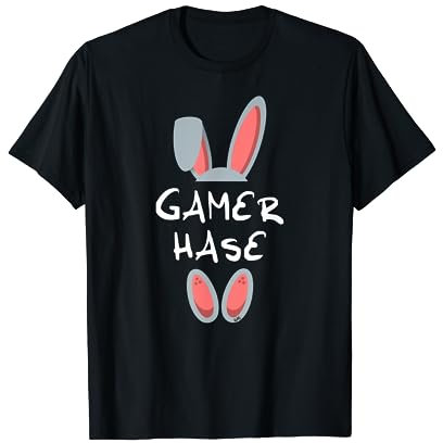 Gamer Hase Osterhase Geschenk Familien Partnerlook Oster T-Shirt