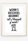 Kunstdruck Din A4 - Lustiger Spruch - Wenn`s Arscherl brummt - Badezimmer Gäste WC Toilette Klo Druck Poster Bild - ohne Rahmen