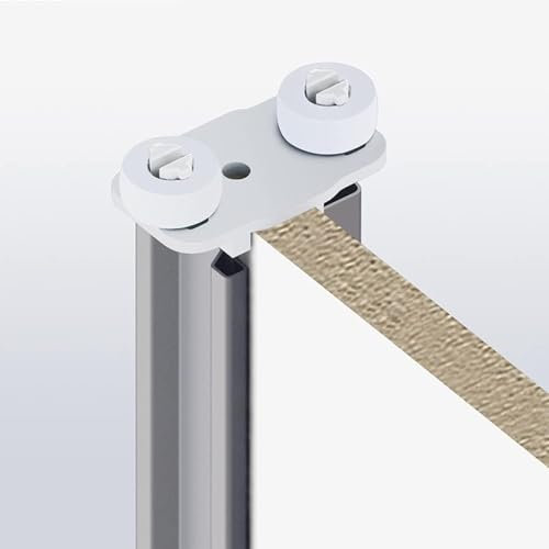 Lot de 2 guides hauts pour portes de placards coulissantes Pour Largeur de Rail de 40mm