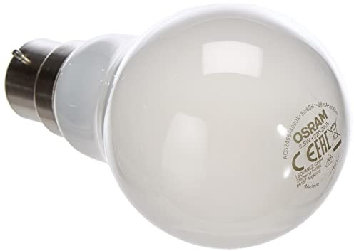 OSRAM LED Star matte Filament LED Lampe, B22d Sockel, Kaltweiß (4000K), Birnenform, Ertsatz für herkömmliche 60W-Glühbirnen, 1er-Pack