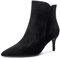 NobleOnly Donna Stivali alla Caviglia Cerniera Tacco a Spillo 6CM High Heels Boots Nero Scamosciato Scarpe EU41