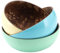 Decorasian Schalen aus echter Kokosnuss - Coconut Bowl - Kokosschale innen poliert, außen dekorativ lackiert - 3er Set blau, Mint, gelb