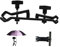 PYXEL STUDIO Tripod Umbrella Holder Clamp, Outdoor SLR Camera Tripod Umbrella Mount Clamp Clip Bracket Light Stand Clamp Photography Studio Accessory