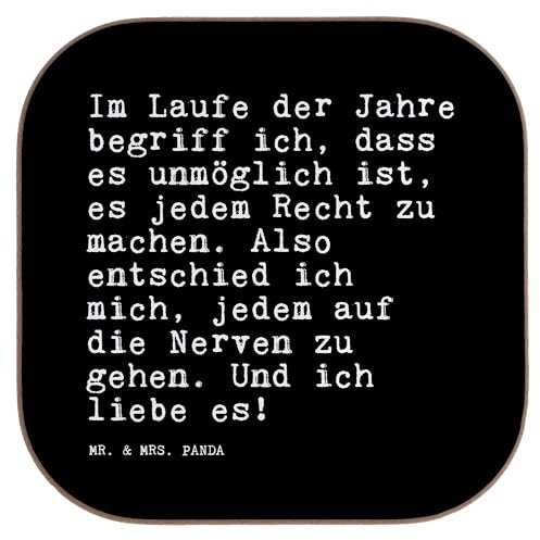 Mr. & Mrs. Panda gläseruntersetzer Im Laufe der Jahre... - Geschenk, Flaschenuntersetzer, Sprüche, lustiger Spruch, Untersetzer Tasse, Weisheiten Zitate Lustig Weisheit Worte, Freundin, Tassen, Leben