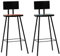 INLIFE Barhocker 2 STK. Massives Altholz-5392
