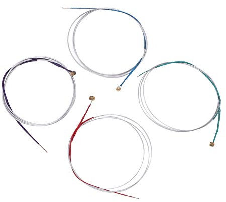 4 Stück Bratschensaiten 4/4 Full Set Ersatz, massiver Stahlkern, warmer Ton