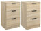 vidaXL Mesitas de Noche 2 Unidades Color Roble Sonoma 40x36x65 cm