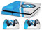 Skin Compatible para PS4 Old HD - Cubierta Adhesiva de Edición Limitada - Vinilo Brillo - Made in Italy (Napoli Logo)