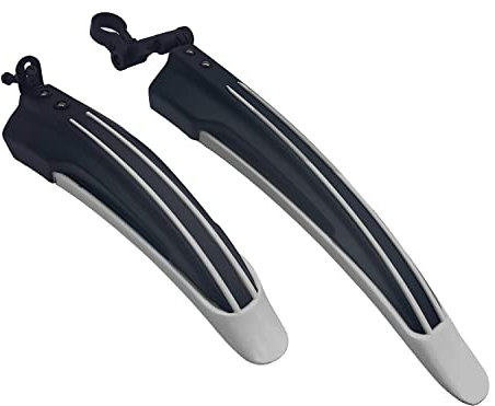 Alephnull Einstellbare Standard 26 Zoll Mountainbike Spritzschutz Fahrrad Schutzbleche Set Vorne und Hinten (Grau)