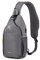 SKYSPER Zaino Monospalla Multifimzioni Borsa a Tracolla Impermeabile con Porta USB per Uomo Donna Casual Ciclismo Trekking Viaggio, X6-Grigio