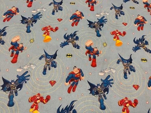 Marvel Superhelden-Stoffe, Stoffe aus 100 % Baumwolle, Kinderstoffe, Meterware, 1 m x 140 cm