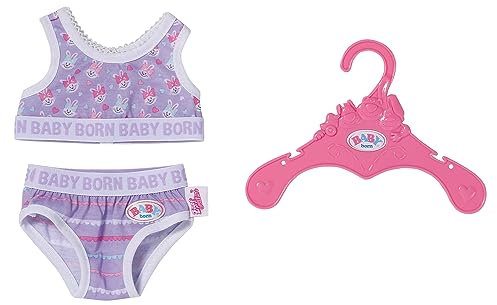 BABY born Unterwäsche-Set für 43 cm Puppen mit Top und Unterhose, 834220 Zapf Creation