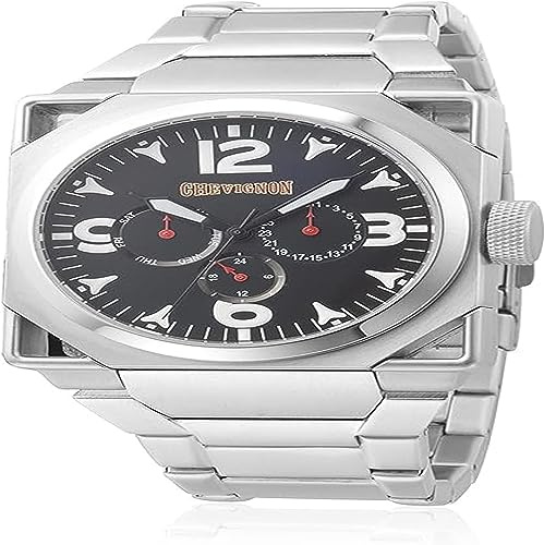 Chevignon Unisex Analog Automatik Uhr mit Edelstahl Armband 92-0024-503