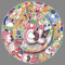 Cartoon Alphabet Stickers 51 Pcs Waterproof Colorful English Alphabet Sticker for Laptop Water Bottle Scrapbook Notebook Skateboard Computer Bike Car,Vinyl Cute Letters Decal for Kids Teens Adults