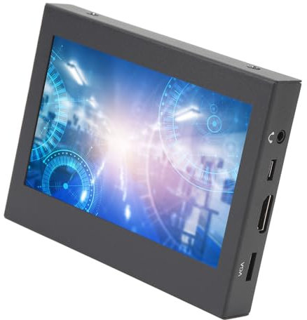 Monitor Portatile HDMI da 5 Pollici, Display HD TN VGA con Plug and Play Compatibile con PC/laptop/TV/DVRS/switch/per Auto da Ufficio Domestico