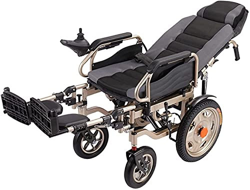 VejiA Elektrischer Rollstuhl, atmungsaktives Sitzkissen, Rückenlehne, neigbar, Stoßdämpfung, faltbar, elektrischer Rollstuhl, Roller für ältere Menschen und Behindert