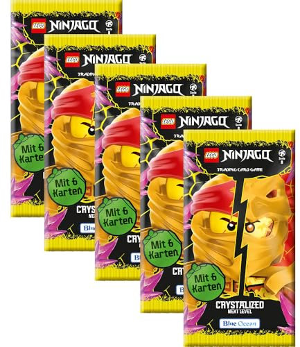 Lego Ninjago Serie 8 Next Level Trading Cards - 5 Booster