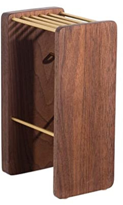 Knife Block Knife Holder Knife Storage Black Walnut Knife Block Wall Mount Knife Holder Large Capacity Knife Organizer Block and Storage Knife Rack Knife Block Without Knives