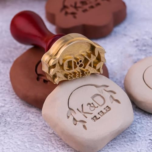 Handgemachte Ton-Stempel, Ton-Stempel Für Töpferei, Signatur Töpferei Stempel, Keramik-Logo Stempel Benutzerdefinierte, Töpferei Stempel Mit Namen, Seife Stempel