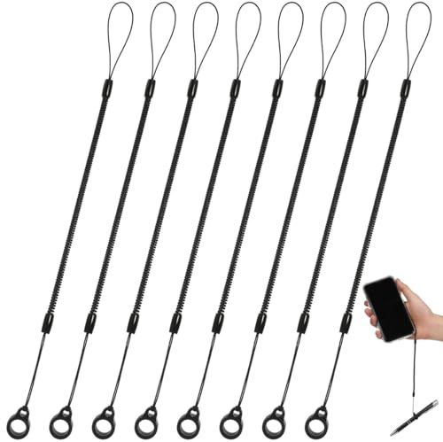 Operitacx Lot De 8 Lanières Anti-Perte Pour Stylet Cordon À Ressort Pour Stylo Avec Dragonnes De Sécurité 8.86 Pouces Pour Garder Le Stylet À Portée De Main