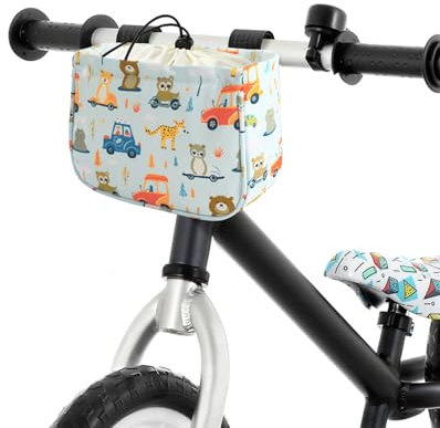 ANZOME Lenkertasche Kinder Fahrradkorb Vorne für Mädchen Fahrrad Korb Fuer Kinder fahrradzubehör für Laufrad, Dreirad, Scooter