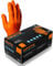 Apex Business Supplies Large Ignite Orange Nitrile Gloves | Disposable Gloves Powder-free & Latex Free Nitrile Gloves, Extra Thick & Diamond Textured Grip Gloves Mechanics Gloves | 100 (1 Box)