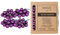 Weihnachtskugeln am Draht Glas 2cm x 144 Stück - Spiegelbeeren glänzend - kleine Dekokugeln für Weihnachten - Mini Christbaumschmuck & Weihnachtsdeko Lila Purpur - Purple Symphony