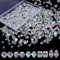 Crystal Glass Beads Kit, 900 Pcs for Jewellery Making, 4/6/8mm Assorted Clear Spacer Beads for DIY Necklace, Earring, Bracelet Making Crafts