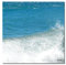 Glücksvilla - Meeres-Rauschen - div. Maße (Leinwand-Bild 2 cm, 80 x 80 cm) aus DE - Kunstdruck XXL Deko-Wandbild Quadrat - Meer Gischt Strand Wellen blau türkis