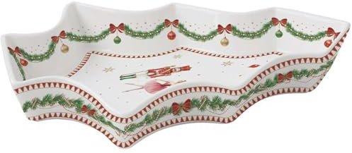 Easy Life MNOE1095 Magic de Noel Assiette dans une boîte cadeau, 21,5 x 28,5 cm