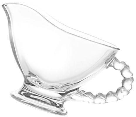 OFFSCH Saucière Verre Transparent Avec Poignée Distributeur De Sauce Pour Vinaigrette Condiment Plat à Sauce