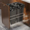 Poubelle coulissante de 2 à 40 litres sous armoire avec glissières à fermeture amortie, montage de porte sous évier pour cuisine, poubelle non incluse, nécessite une ouverture minimale d'armoires 43,2