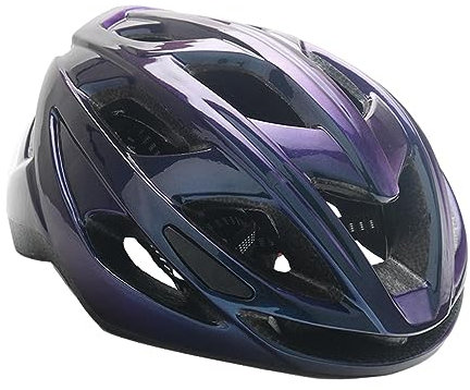 Caschi da bici per donna uomo accessori ciclismo sport all'aria aperta casco da bicicletta viola nero 22x28.5x14 cm