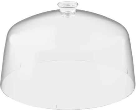 Dalebrook Plastic Cake Dome, 270mm | Protects pastries on commercial buffet displays from contamination while keeping cakes visible and fresh for service.