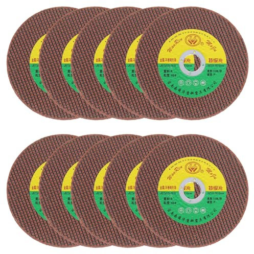 QUARKZMAN 10 Stück Trennscheiben 4-1/5 x 1/20 x 5/8 Ultra Dünne Trennscheiben Drehwerkzeug Schneidscheiben Allgemeine Metalltrennscheibe für Edelstahl Gusseisen Kupfer, Rot