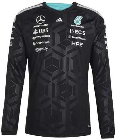 adidas Men's Mercedes - AMG Petronas Formula 1 Team Driver Jersey Longsleeve