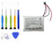 ERYNK 361-00043-00 Nuova batteria di ricambio compatibile con Gar-min Edge 820 Edge 520 500 200 205 520 Plus con kit di strumenti