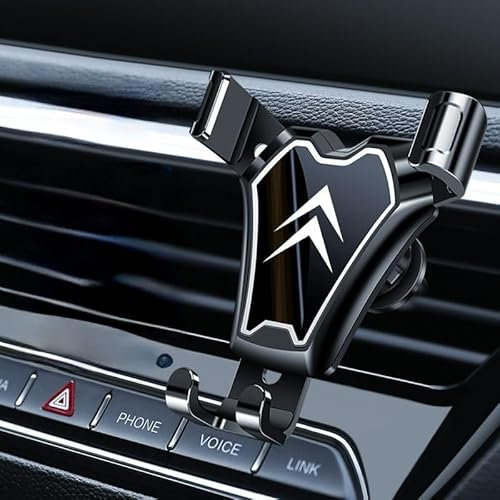 XVBFSC Porta Cellulare Auto per Citroen C4 Cactus 2014-2017, Presa Aria Supporto Telefono 360° Regolabile Porta Telefono Auto,Bla-CK