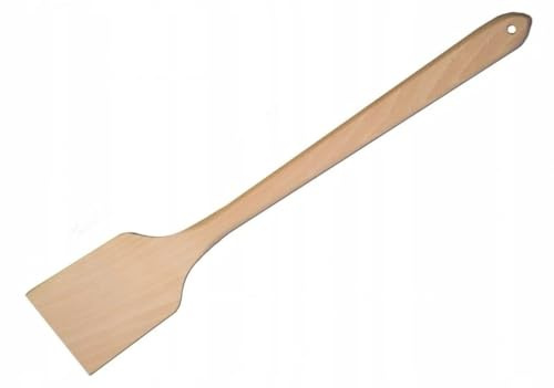 Wooden World - Extra großer Spatel aus Buchenholz zum Kochen im Kessel, Topf oder Ofen - 83 cm