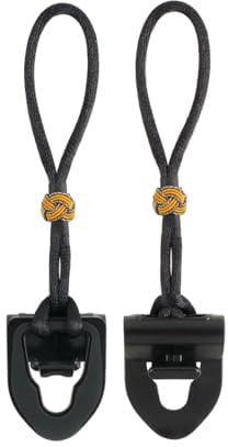 Asixxsix Guitar Strap Locks, 2 Pack PC Material Automatic Locking Structure No Drill Strap Buttons with Silicone Base Cable Holder, for Electric Acoustic Bass Guitar