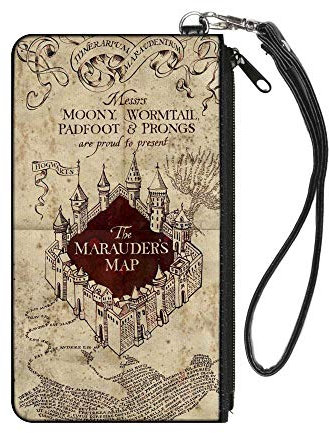 Buckle-Down Portefeuille zippé Harry Potter Taille, Multicolore, 8 x 5 Mixte