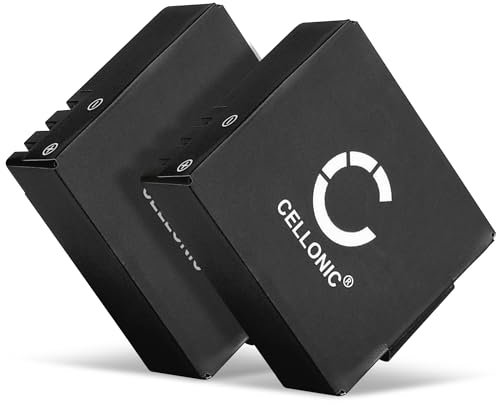 CELLONIC, Akku für Kamera, kompatibel mit Apeman A80 4K UHD Sports Action Camera (3.7V, 900mAh) 2 Stück