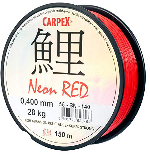 Carpex Neon Red 150m 0,40 mm / 28 kg
