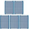 sourcing map 5er Pack PCB Leiterplatte Beidseitig Schaltung für DIY Löten 40mmx60mm Blau